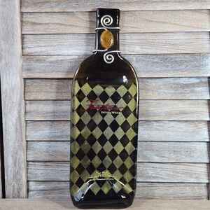 Fantesca Melted Flattened Wine Bottle Charcuterie Board Snack Cheese Tray